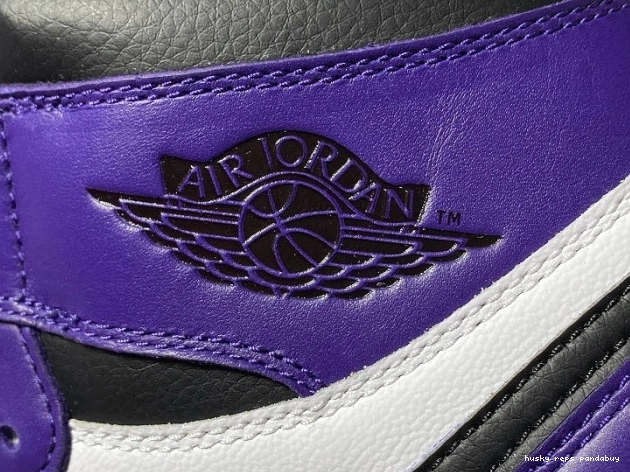 Rep Husky Court Air Jordan 1 High Purple OG 555088-500 0822